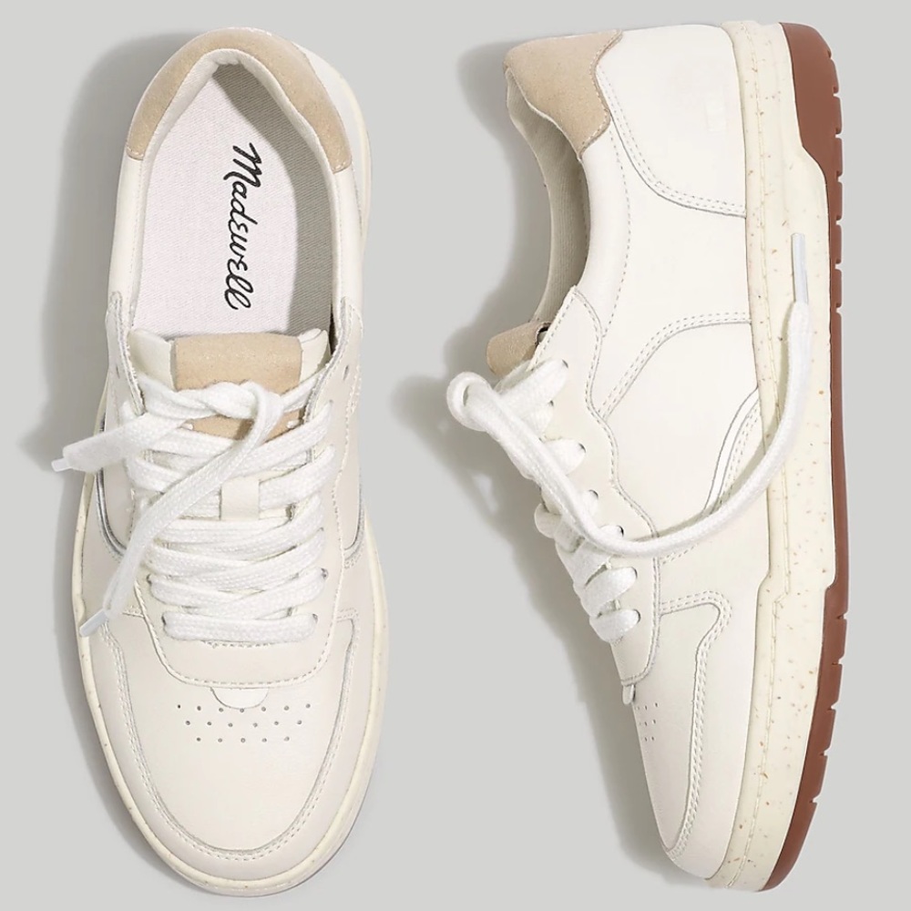 MWL Court Sneakers in White Leather